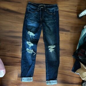 Dark washed American eagle jeans